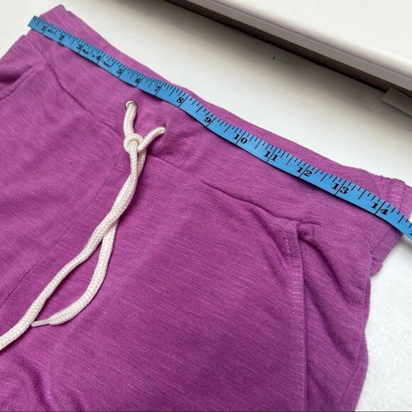 Monrow Super Soft Rayon Cotton Sporty Sweatpants in Neon Purple Small MSRP $128 - Picture 5 of 11